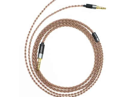 GUCraftsman 6N Single Crystal Copper Headphone Cable For Beyerdynamic T1 T5 2nd Amiron Clear Elear Elegia AH-D9200 AKT5P HA-SW02