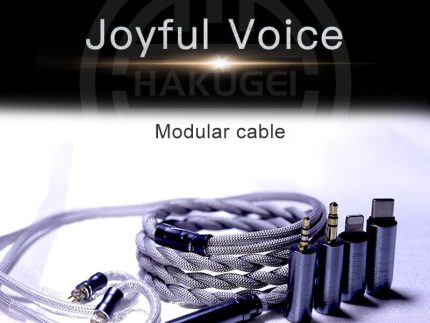 HAKUGEI Joyful Voice Gold Plated Litz Silver Cable 5 to 1 Type-c/Lightning/0.78 2Pin