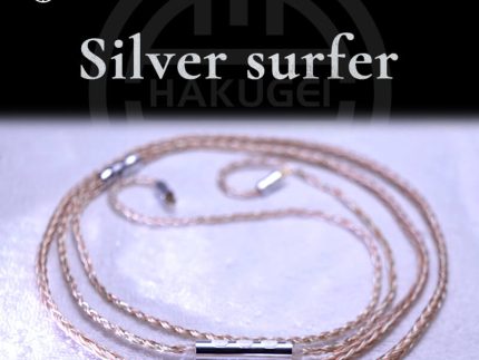 HAKUGEI Silver Surfer Litz Silver Plated & Copper 5NOCC Hybrid Earphone Cable 3.5MM-MMCX/0.78