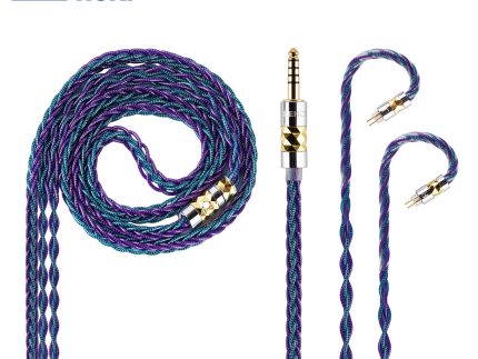 NiceHCK DualGod Silver Plated Furukawa Copper+Graphene HiFi IEM Upgrade Cable