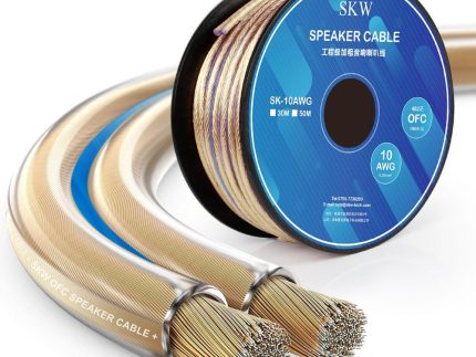 SKW HiFi 10AWG / 14AWG High Purity Copper Speaker Cable