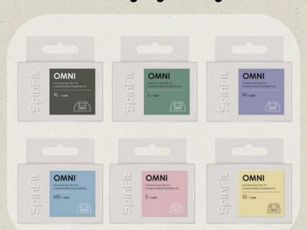 SpinFit OMNI Universal Patented Silicone Eartips For 4-5.5mm Nozzle