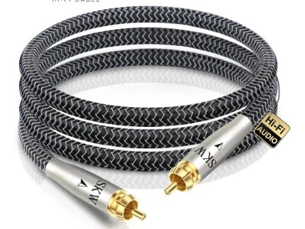 SKW WG20-03 Digital Coaxial SPDIF Audio Cable Silver Plated OCC Conductor RCA Cable Subwoofer Cord