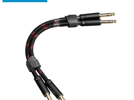 TOPPING TCT1 6.35mm TRS to 6.35mm TRS Balanced Copper Cable OCC (Pair)